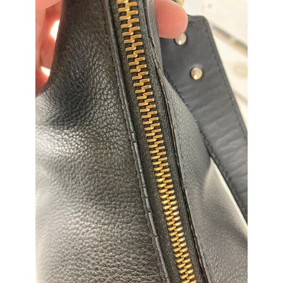 MICHAEL KORS, MEDIUM BLACK PEBBLED LEATHER SHOULDER BAG (ASIS) - Picture 12 of 16